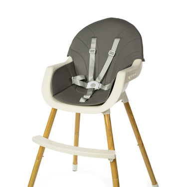 2-in-1 Convertible Baby High Feeding Chair with Tray - Grey